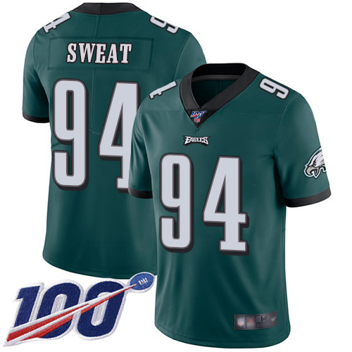 Men Philadelphia Eagles #94 Josh Sweat Midnight Green Team Color Vapor Untouchable NFL Jersey Limited Player->philadelphia eagles->NFL Jersey